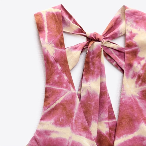 Zara Bloggers favorite pink tie dye cutout dress - Picture 7 of 8